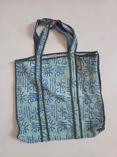 Load image into Gallery viewer, Kantha Tote Bag - Blues
