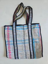 Load image into Gallery viewer, Kantha Tote Bag - Blues

