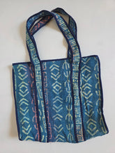 Load image into Gallery viewer, Kantha Tote Bag - Blues
