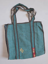 Load image into Gallery viewer, Kantha Tote Bag - Blues
