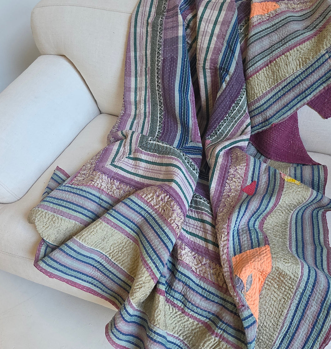 Kantha Quilt No. 095