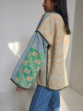 Load image into Gallery viewer, Kantha Quilt Jacket - No. 071
