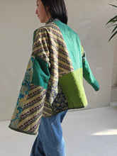 Load image into Gallery viewer, Kantha Quilt Jacket - No. 073
