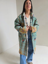 Load image into Gallery viewer, Long Embroidered Quilt Jacket - No. 092
