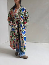 Load image into Gallery viewer, Long Embroidered Quilt Jacket - No. 093
