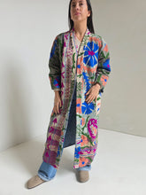 Load image into Gallery viewer, Long Embroidered Quilt Jacket - No. 094
