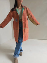 Load image into Gallery viewer, Long Kantha Quilt Jacket - No. 074
