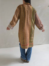 Load image into Gallery viewer, Long Kantha Quilt Jacket - No. 076
