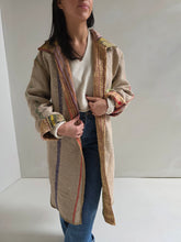 Load image into Gallery viewer, Long Kantha Quilt Jacket - No. 076
