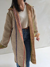 Load image into Gallery viewer, Long Kantha Quilt Jacket - No. 076
