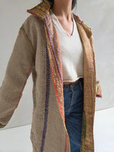 Load image into Gallery viewer, Long Kantha Quilt Jacket - No. 076
