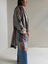 Load image into Gallery viewer, Long Kantha Quilt Jacket - No. 079
