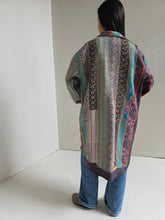 Load image into Gallery viewer, Long Kantha Quilt Jacket - No. 079
