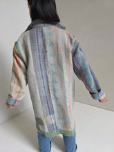 Load image into Gallery viewer, Long Kantha Quilt Jacket - No. 080
