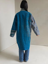Load image into Gallery viewer, Long Kantha Quilt Jacket - No. 081
