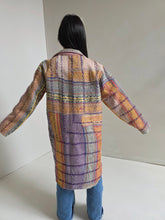 Load image into Gallery viewer, Long Kantha Quilt Jacket - No. 082
