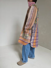 Load image into Gallery viewer, Long Kantha Quilt Jacket - No. 082
