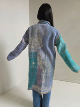 Load image into Gallery viewer, Long Kantha Quilt Jacket - No. 083
