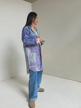 Load image into Gallery viewer, Long Kantha Quilt Jacket - No. 085
