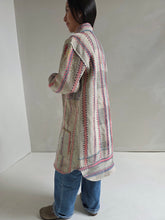 Load image into Gallery viewer, Long Kantha Quilt Jacket - No. 087

