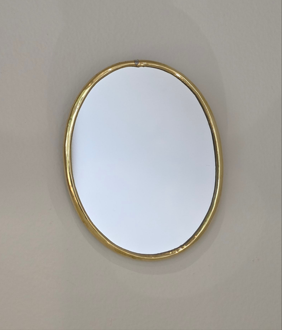 Mini Brass Mirror
