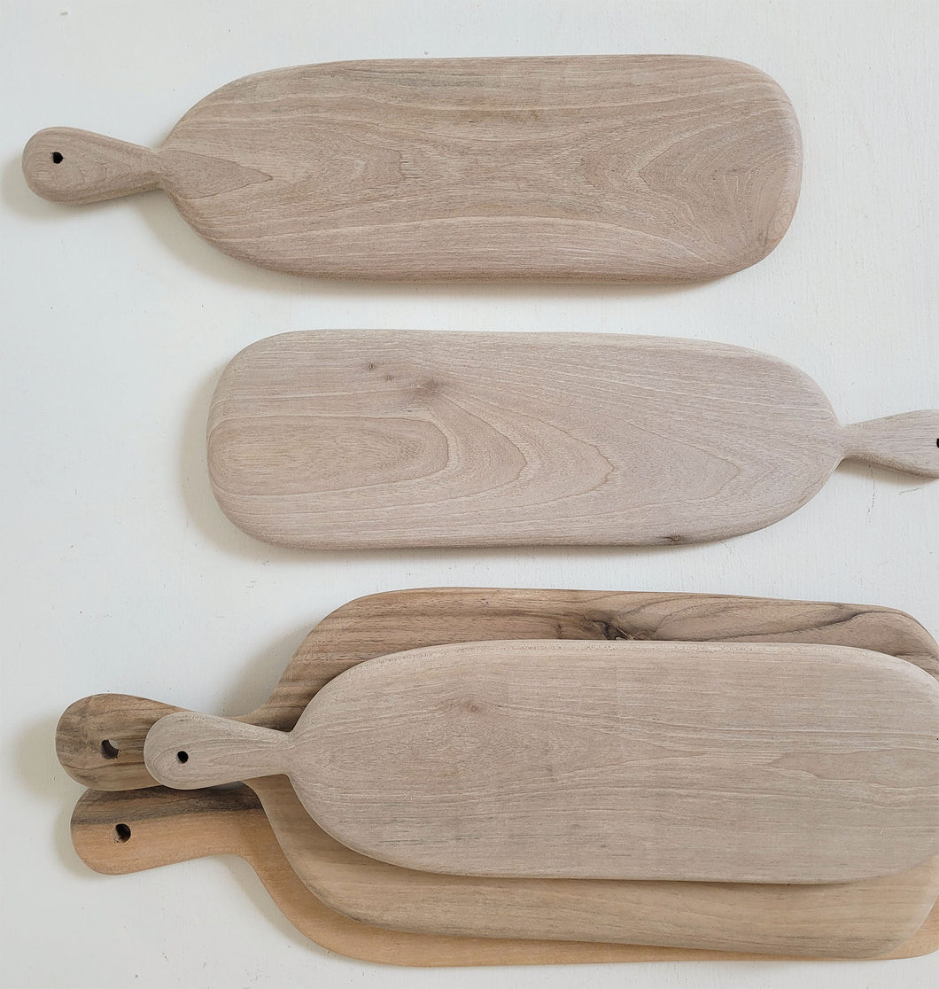 Oblong Walnut Wood Cut + Serve Board