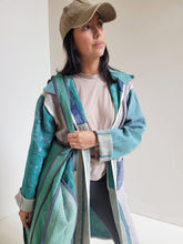 Load image into Gallery viewer, Long Kantha Jacket - No. 044
