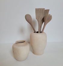 Load image into Gallery viewer, Carved Walnut Wood Vase
