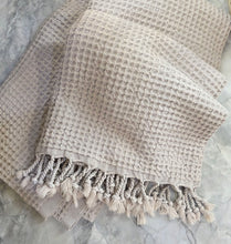 Load image into Gallery viewer, Loomed Cotton Waffle Towel
