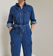 Load image into Gallery viewer, Troy Denim Jumpsuit
