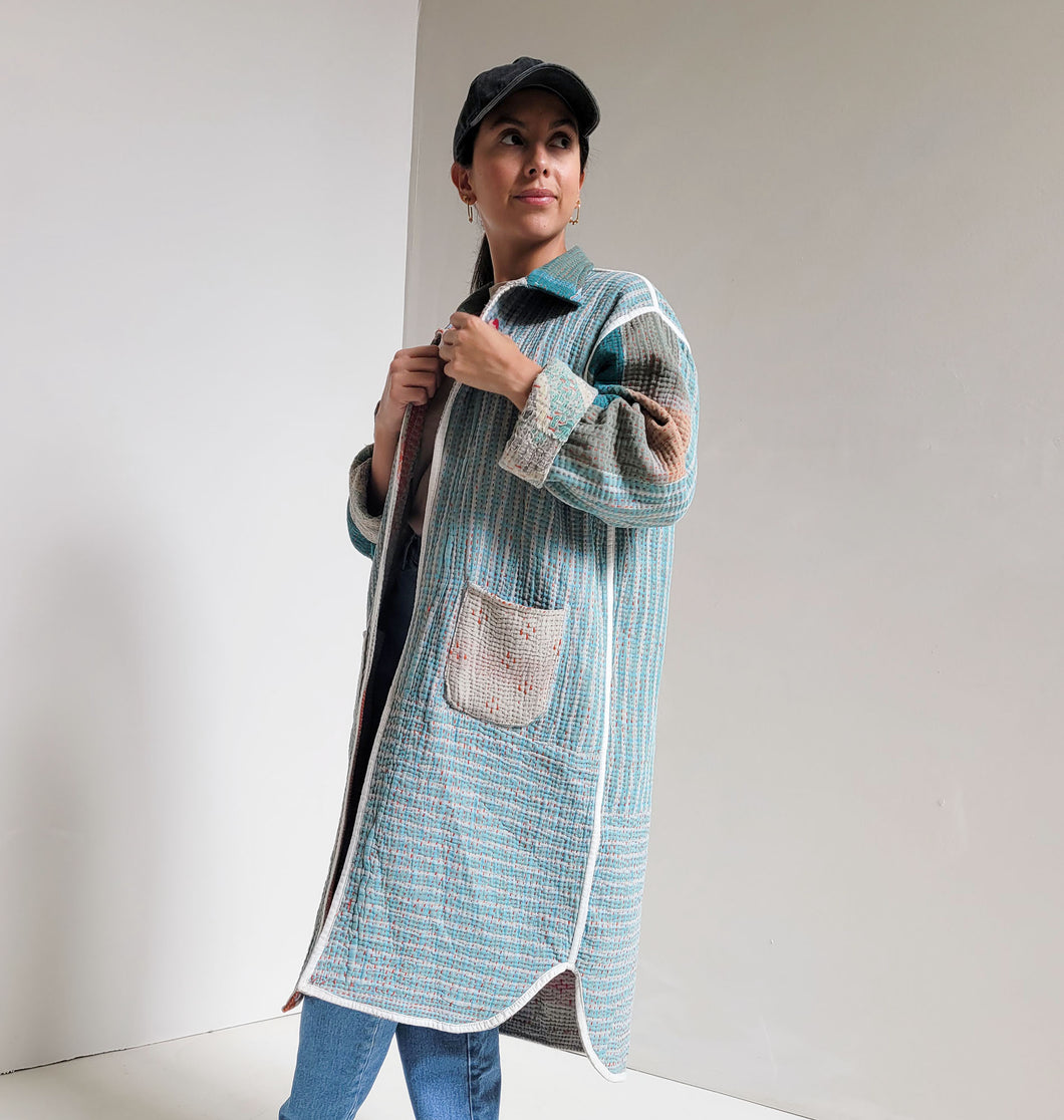 Long Kantha Jacket - No. 046
