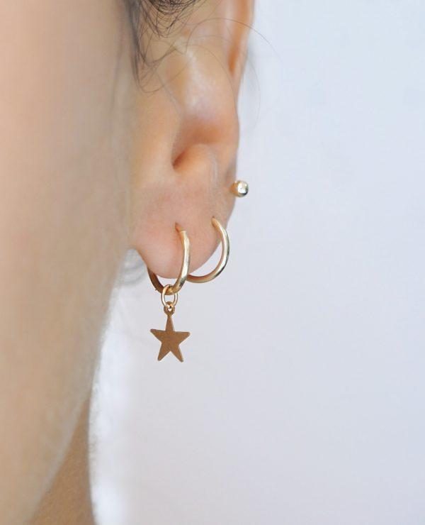 Kisstar Hoop Earrings