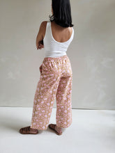 Load image into Gallery viewer, Floral Shore Pant - Clay + Neon Pink
