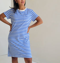 Load image into Gallery viewer, Organic Cotton Softspun Tee Dress - Stripe
