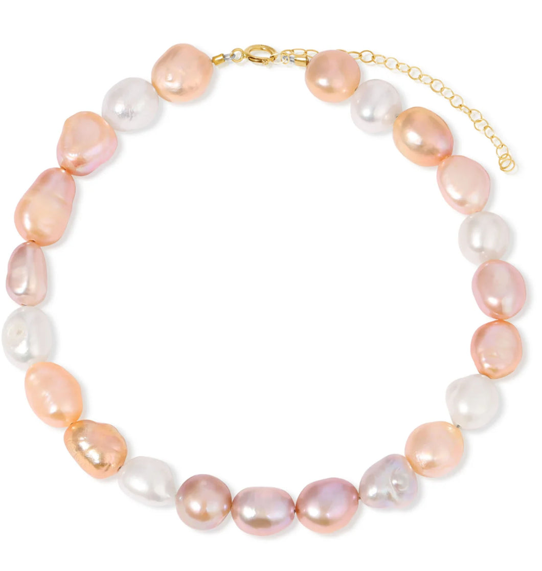 Bortano Pearl + Gold Anklet