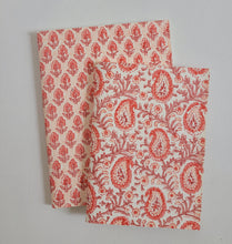 Load image into Gallery viewer, Upcycled Cotton Block Printed Notebook

