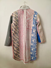 Load image into Gallery viewer, Long Kantha Quilt Jacket - No. 078
