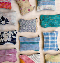 Load image into Gallery viewer, Mini Kantha Zip Pouch
