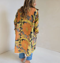 Load image into Gallery viewer, Long Kantha Jacket - No. 019
