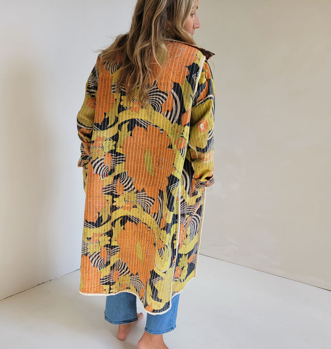 Long Kantha Jacket - No. 019