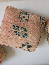Load image into Gallery viewer, Vintage Wool Floor Cushion | Pinks
