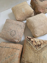 Load image into Gallery viewer, Vintage Wool Floor Cushion | Neutrals
