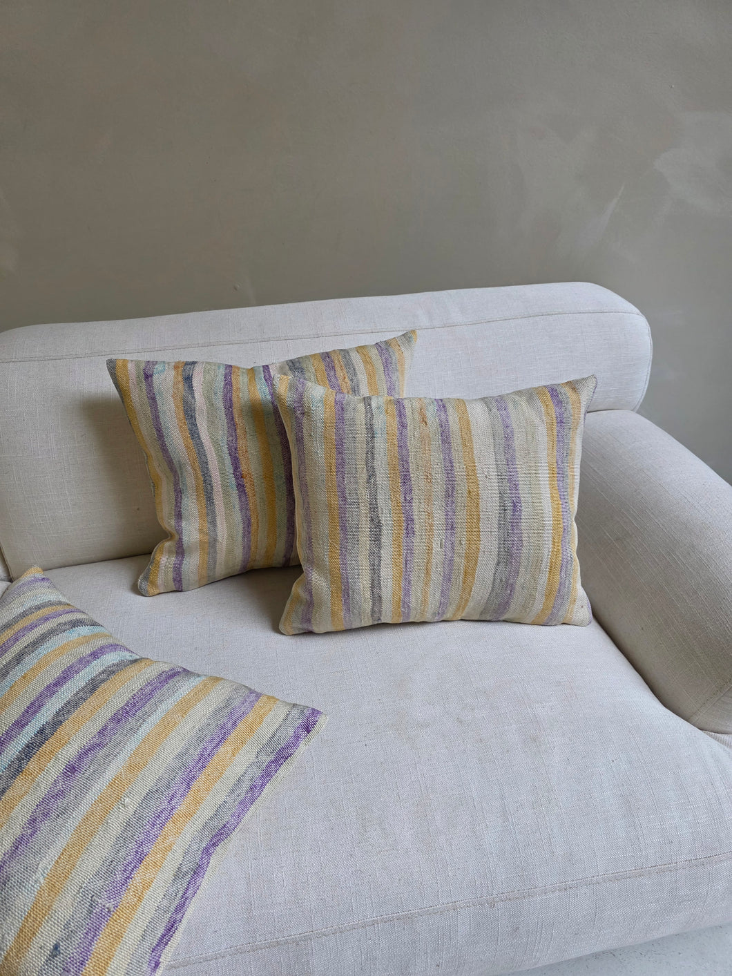 Striped Sabra Silk Pillow - No. 033