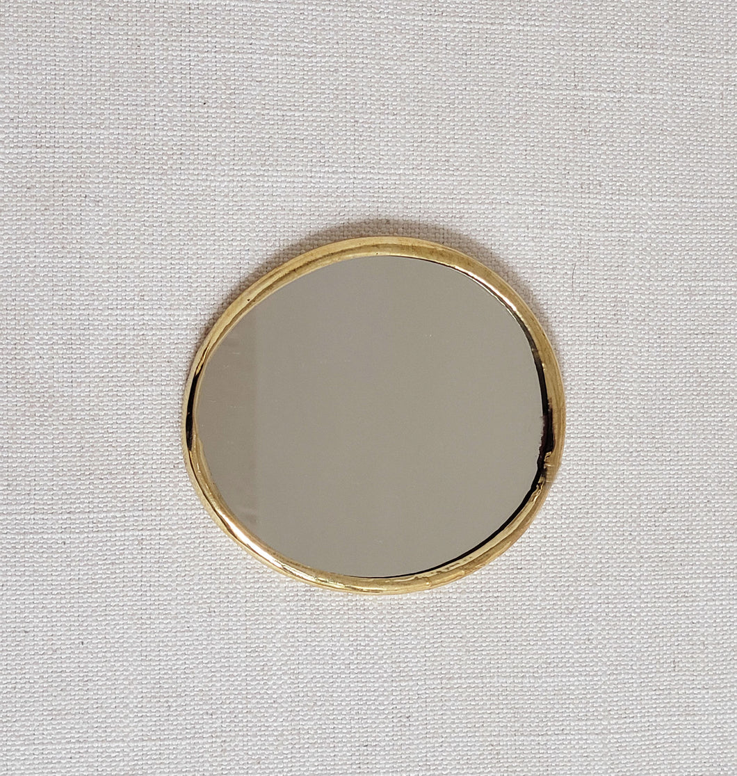 Mini Brass Mirror