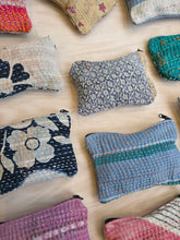 Load image into Gallery viewer, Mini Kantha Zip Pouch
