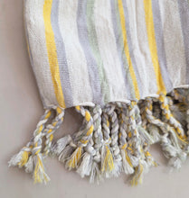 Load image into Gallery viewer, Loomed Cotton Turkish Towel - Summer Stripe

