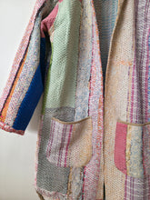 Load image into Gallery viewer, Long Kantha Quilt Jacket - No. 078
