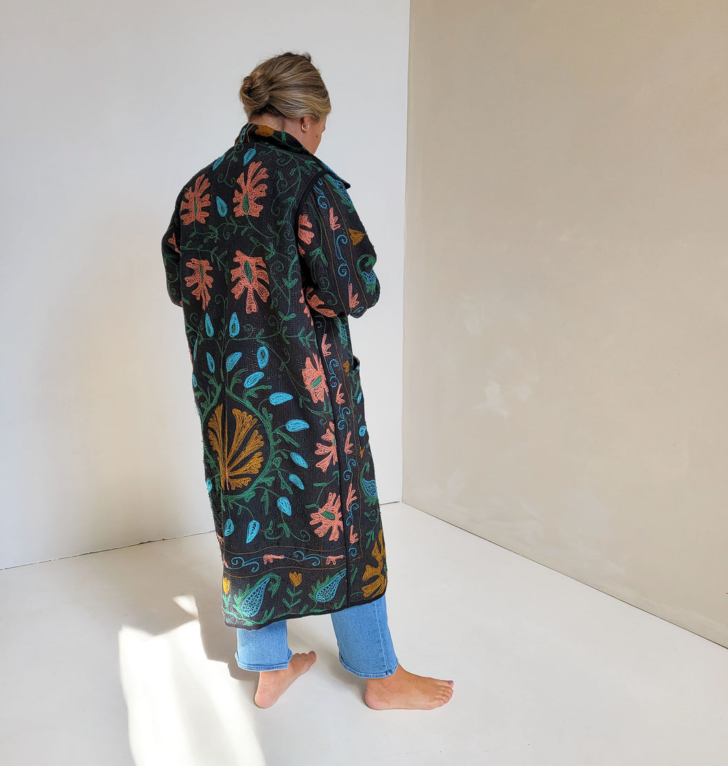 Long Embroidered Jacket - No. 016