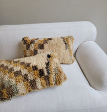 Load image into Gallery viewer, Vintage Wool Pillow - Checkered Neutral
