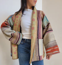 Load image into Gallery viewer, Kantha Quilt Jacket - No. 061
